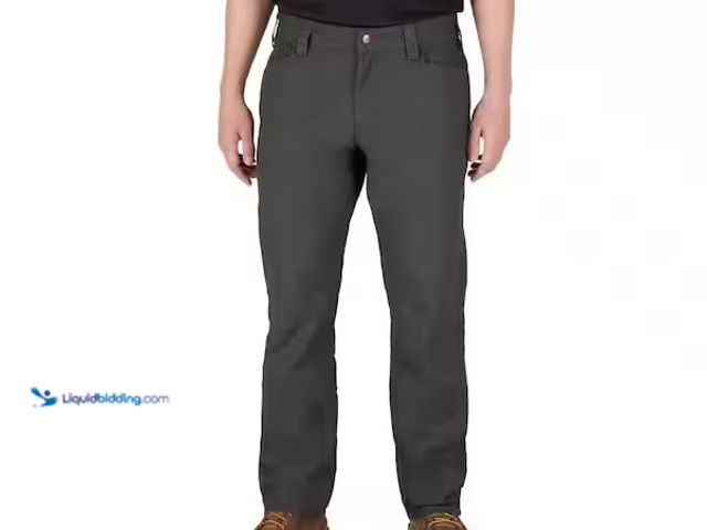 Lot 49-1576921 - Milwaukee Men's 32 in. x 32 in. Gray Cotton/Polyester Work Pants with 7 Pockets Model # M650G-3232, ...