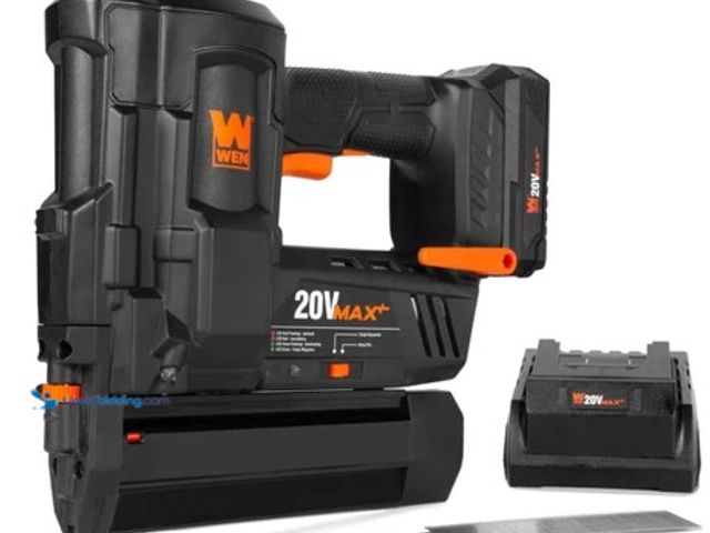 Lot 49-2004567 - WEN 20V Max Cordless 18-Gauge Brad Nailer with 2.0Ah Battery and Charger, Model #20512, Slightly use...