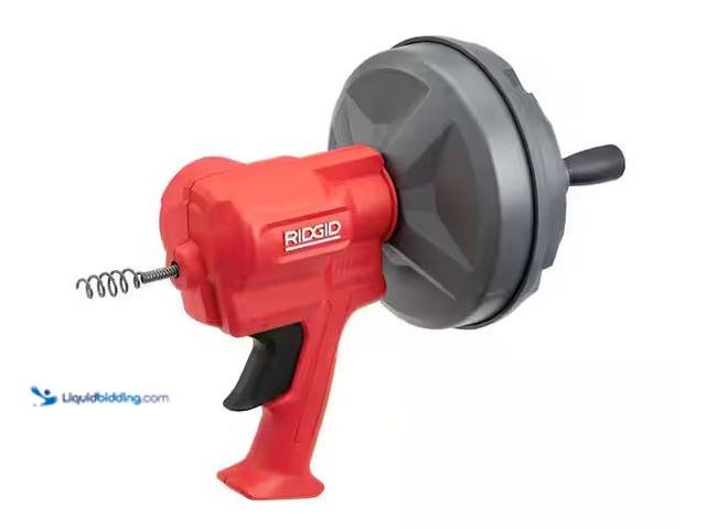Lot 49-1568514 - RIDGID EZ SPIN Drain Cleaning Snake Auger Model # 80168, Used   Ref#SR1230
