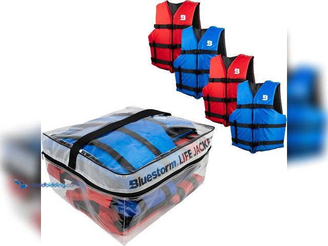 Lot 49-3564408 - BLUESTORM Universal General Boating Life Jacket for Adults | US Coast Guard (USCG) Approved Type 3 U...