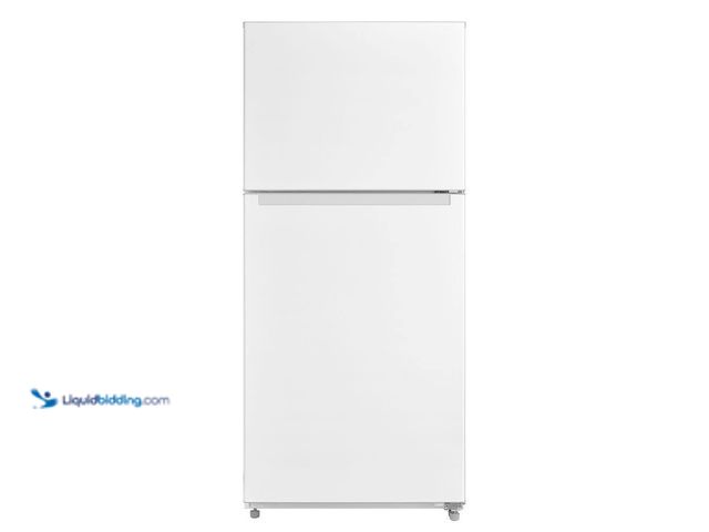 Lot 49-5447652 - Vissani 30 in. 18.1 cu. ft. Standard Depth Top Freezer Refrigerator in White. [Model # MDTF18WHR5] U...