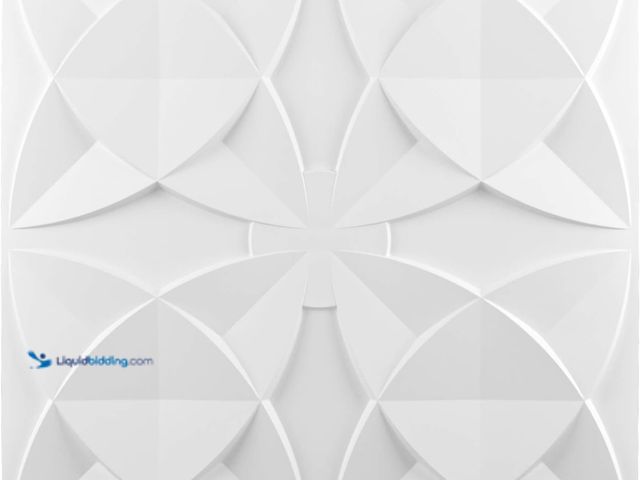 Lot 49-5538876 - Art3d Decorative Ceiling Tile 2x2 Glue up, Suspended Ceiling Tile Pack of 12pcs White Floral. Model ...