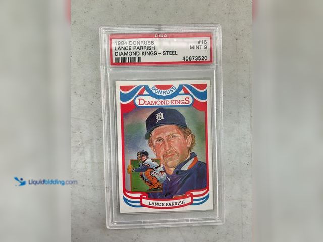 Lot 49-1505015 - COLLECTIBLE WOW GRADED CARD! 1984 DONRUSS LANCE PARRISH DIAMOND KINGS #15 PSA GRADED 9 MINT #COINS01...