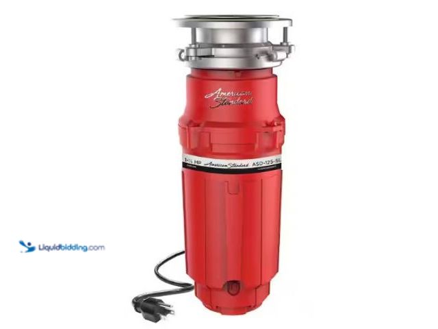 Lot 49-3631476 - American Standard Corded 1.25 HP Continuous Feed Insulated Garbage Disposal, Model # 10-US-ASD-125-S...