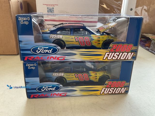 Lot 49-5341517 - LOT OF 2 FORD RACING 2008 FUSION 1/24 SCALE DIECAST CARS IN ORIGINAL BOXES