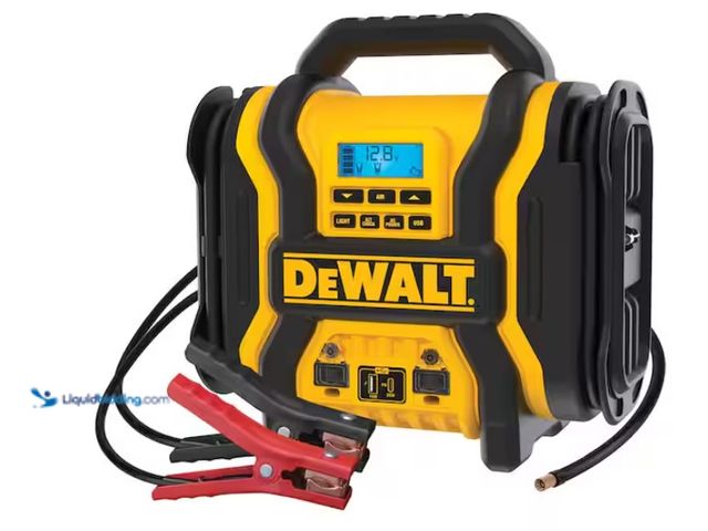 Lot 49-3471650 - DEWALT Portable Power 2000 Peak Amp Jump Starter w/Digital Compressor, Model # DXAEPS14, Slightly us...