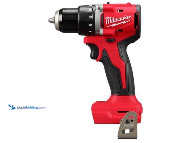 Lot 49-5539662 - Milwaukee M18 18V Lithium-Ion Brushless Cordless 1/2 in. Compact Drill/Driver (Tool-Only). Model # 3...
