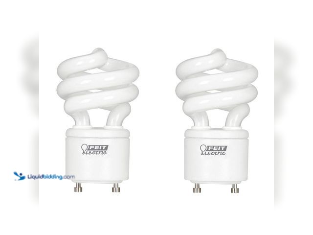 Lot 49-5435303 - Feit Electric
60-Watt Equivalent T3 Spiral Non-Dimmable GU24 Base CFL Compact Fluorescent Light Bul...