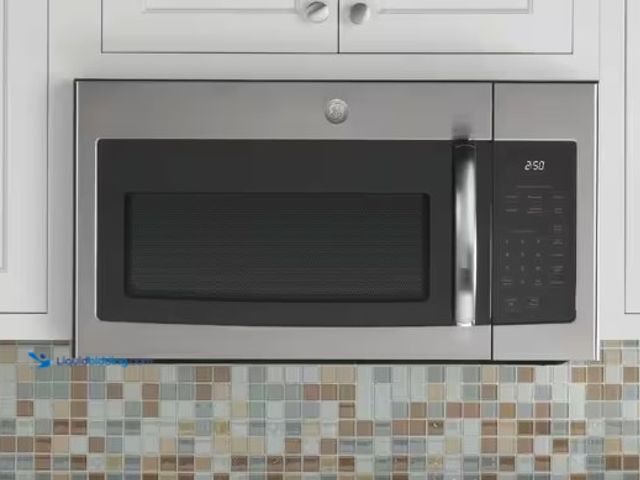 Lot 49-1519198 - GE 1.6 cu. ft. Over-the-Range Microwave in Stainless Steel, Model # JVM3160RFSS, Unused, Unable to t...