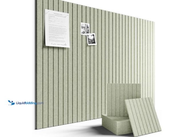 Lot 49-3431525 - Fluxynara Large Felt Bulletin Board 48" x 36" Cork Board Alternative-12 Pack with 70 Safe Removable ...