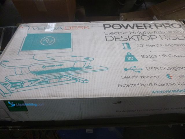 Lot 49-3466027 - VERSADESK PowerPro™ 36 Inch Electric Standing Desk Converter, Height Adjustable Sit to Stand Up Desk...