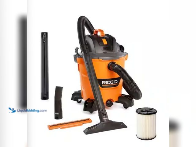 Lot 49-5546208 - 12 Gal. 5.0 Peak HP NXT Shop Vacuum Wet Dry Vac with General Debris Filter, Locking Hose and Attachm...