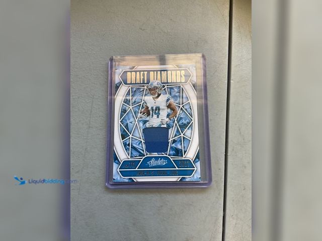 Lot 49-1977217 - Other WOW AN AMAZING AMON-RA ST.BROWN DRAFT DIAMONDS ABSOLUT FOOTBALL PATCH CARD AN AMAZING LOT FOR ...