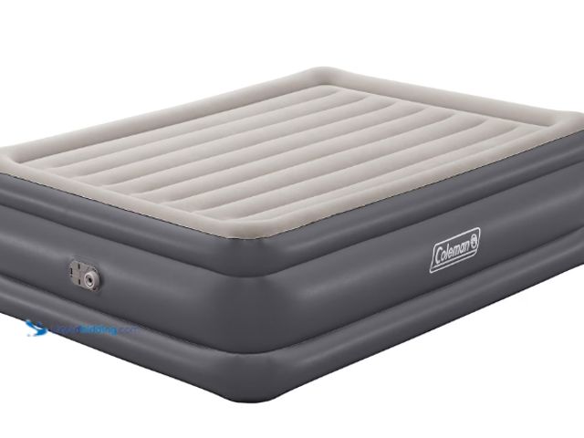 Lot 49-3566679 - Coleman Tritech Air Mattress Queen 22" with Built-in AC Pump, Gray, Queen model:821808089949 unused....
