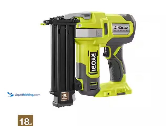 Lot 49-1568705 - RYOBI ONE+ 18V 18-Gauge Cordless Airstrike Brad Nailer (Tool Only) Model # P321, Slightly Used, Powe...