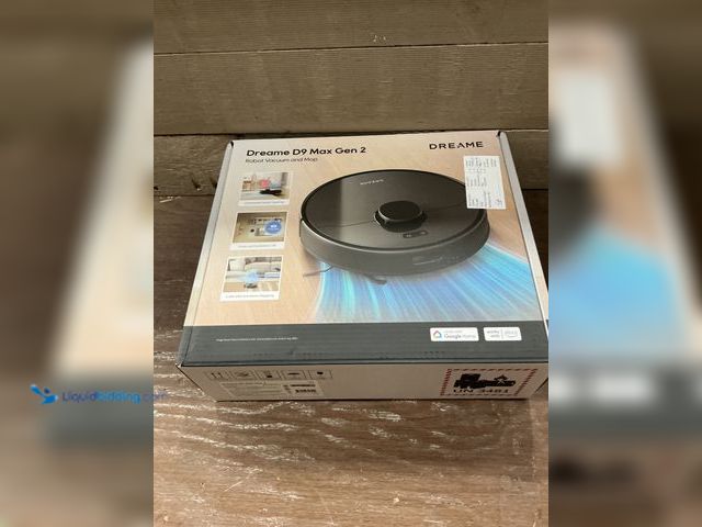 Lot 49-5487407 - DREAME D9 Max Gen2 Robot Vacuum Mop Combo 6000Pa Suction 2-in-1 Sweep Mop (attachments) (unable to t...