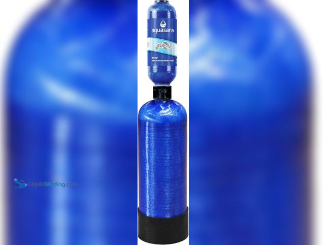 Lot 49-5437932 - Aquasana EQ-Well-R Whole House Filter Tank, Blue, Water Purification Unit. [Model: WH-1010] Unused.