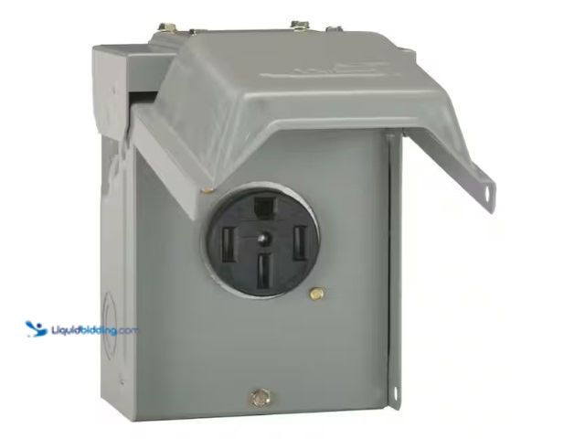 Lot 49-1566702 - lot of (2) Midwest Electric Products 50 Amp Temporary RV Power Outlet, Model # U054P, unused, unable...