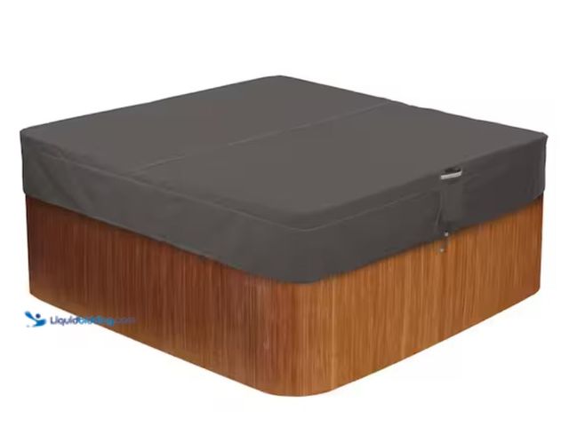 Lot 49-1623623 - Classic Accessories Ravenna Medium Square Hot Tub Cover Cap, Model # 55-885-035101-EC, New.  Ref#BIN...