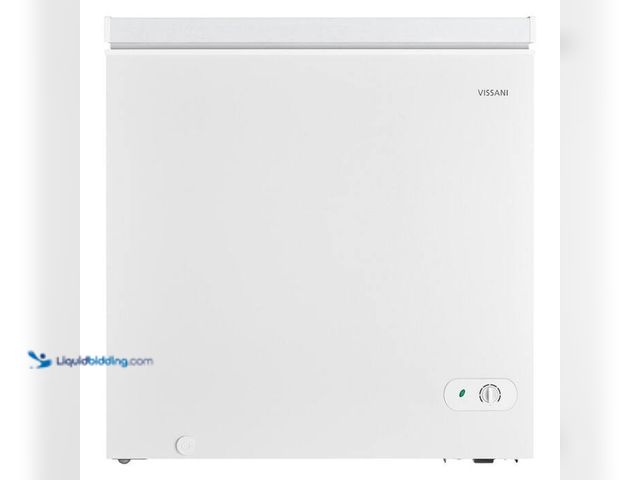 Lot 49-2000756 - Vissani 7.0 cu. ft. Manual Defrost Chest Freezer with LED Light in White, Garage Ready, Model #  HMC...