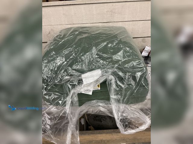 Lot 49-3566035 - Green Polyester Fabric Chair Cushion. 24in L x 24in W x 6 in H. Model #100218495. Used slightly
