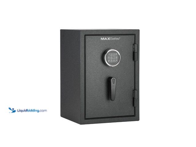 Lot 49-5511491 - MAXSafes
1.0 cu. ft. Fireproof and Waterproof Safe with Electronic Digital Key Pad Access in Black ...
