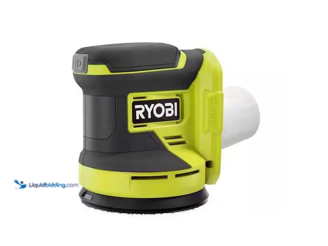 Lot 49-1579067 - RYOBI ONE+ 18V Cordless 5 in. Random Orbit Sander (Tool Only) Model # PCL406B, Slightly Used, Has At...