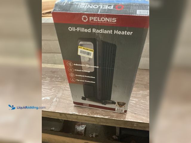Lot 49-5484635 - Pelonis
1,500-Watt Oil-Filled Radiant Electric Space Heater with Thermostat (scuffs and scratches) ...