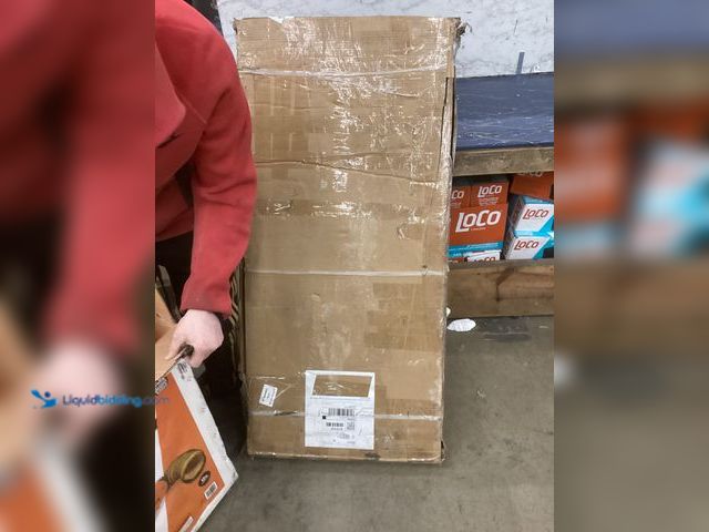 Lot 49-3539671 - 48'' Inverted Storage Rack for Garage Item is unused, attachments and hardware, box damaged, dirty