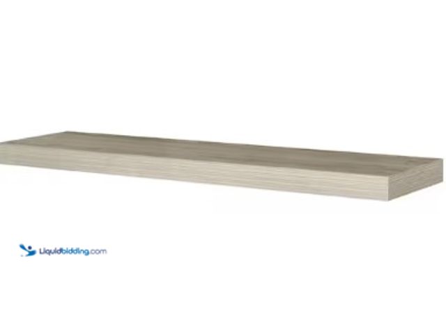 Lot 49-3631114 - Home Decorators Collection Chicago 10 in. W x 42 in. D Floating Grey Oak Decorative Ledge, Model # H...