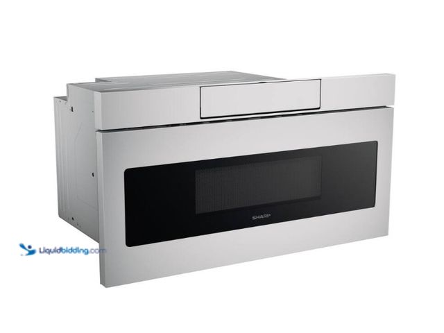 Lot 49-5538666 - Sharp - 1.2 Cu. Ft. Built-in Microwave Drawer with Sensor Cooking - Stainless Steel. Model: SMD3070A...