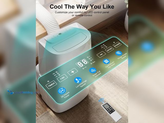 Lot 49-3563118 - MEPTY Portable Air Conditioner, 14000BTU Portable AC Unit with 24H Timer, Dehumidifier, Cools Room u...