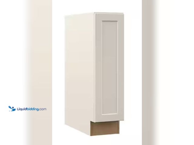 Lot 49-3639420 - Hampton Bay Designer Series Melvern 9 in. W x 24 in. D x 34.5 in. H Assembled Shaker Full Door Heigh...