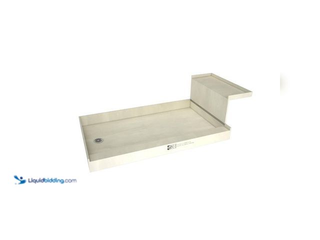 Lot 49-2024856 - Tile Redi Base'N Bench 30 in. x 60 in. Single Threshold Shower Base and Bench Kit with Left Drain an...