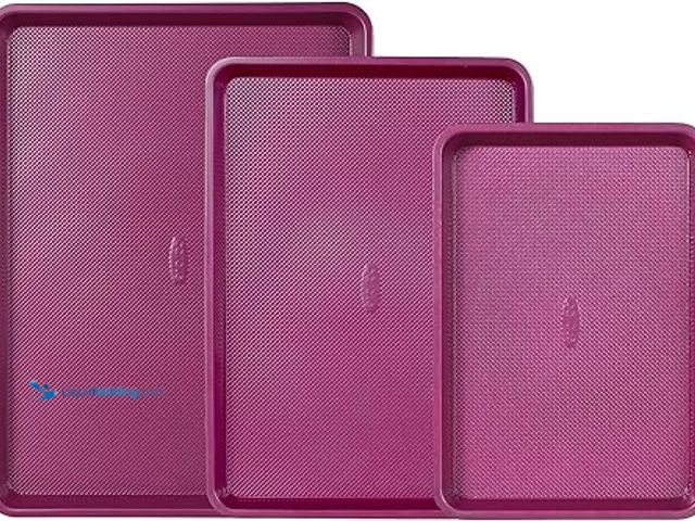 Lot 49-5448534 - CAROTE 3-Piece Baking Pan Set - Bakeware Set, Baking Sheet Set Including 13 Inch 15 Inch 17 Inch She...