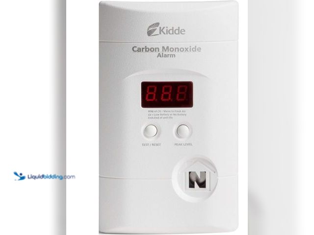 Lot 49-5543206 - Kidde Carbon Monoxide Detector, Plug-In with 9V Battery Backup, Digital Display, 85 dB Alarm, LED St...