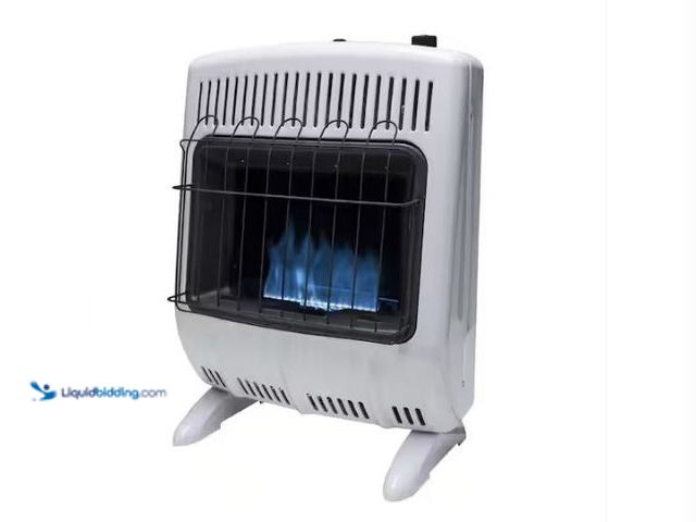 Lot 49-1577424 - Mr. Heater 20,000 BTU Vent Free Blue Flame Natural Gas Indoor Space Heater, Model # MHVFBF20NGT, Unu...