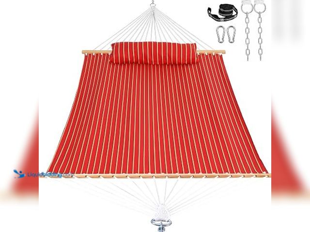 Lot 49-2025403 - Lazy Daze 12 FT Sunbrella Fabric Hammock, Non-Fading Double Outdoor Hammock, Model # B0FZKYP4H4, MSR...