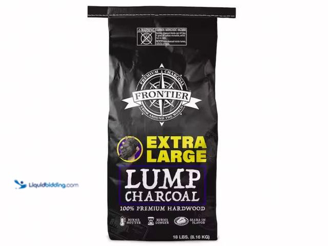 Lot 49-3614035 - Lot of (2) bags of Frontier 18 lbs. Extra-Large Natural Lump Charcoal, Model # 800-000-846, Unused. ...