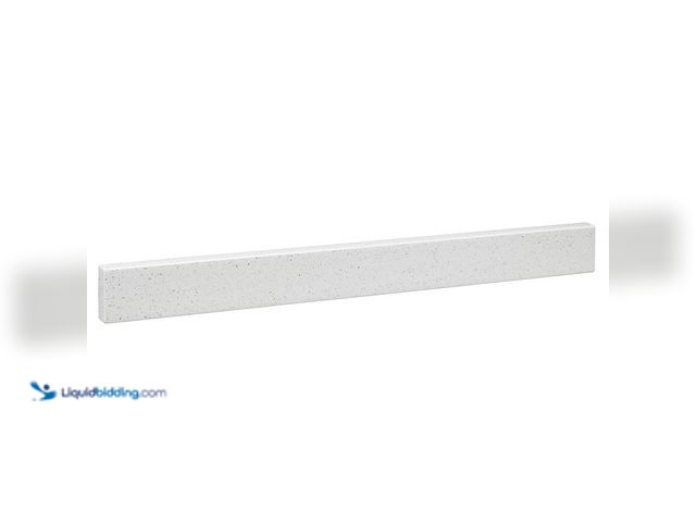 Lot 49-5435921 - 24.5 in. W Solid Surface Resin Vanity Backsplash in Arctic Unused