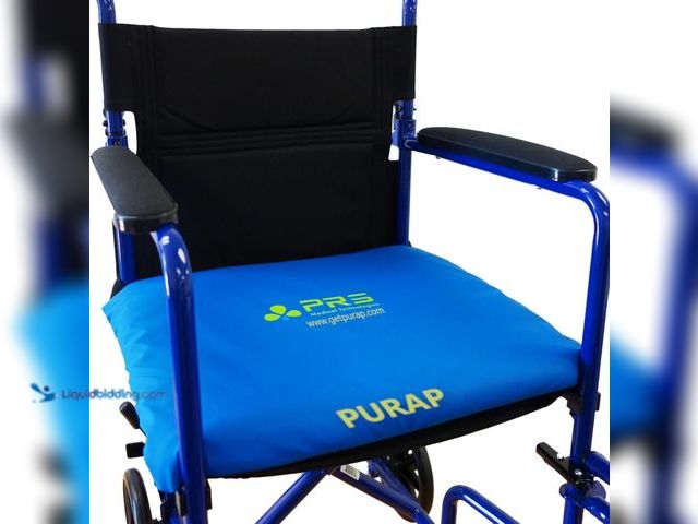 Lot 49-3513424 - PURAP Wheelchair Cushion for Bedsore Prevention and Healing - Patented Liquid + Air + Foam Layers – ...