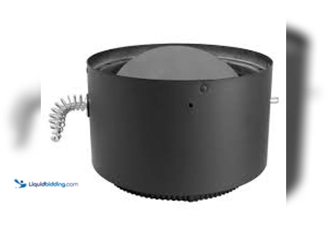 Lot 49-5485346 - DuraVent Model DVL Double Wall Stove Pipe 6in. Diameter Stovetop Adapter, Damper. Model # 6DVL-ADWD....