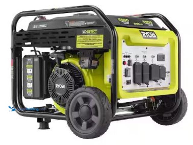 Lot 49-1529190 - RYOBI
6500-Watt Gasoline Powered Inverter Generator with CO Shutdown & Idle Down Technology, Model ...