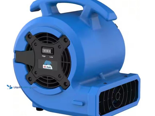 Lot 49-1627510 - B-Air 1/8 HP Air Mover Carpet Dryer Floor Blower Fan for Home Use in Blue Model # BA-VP-15-BL, Unuse...