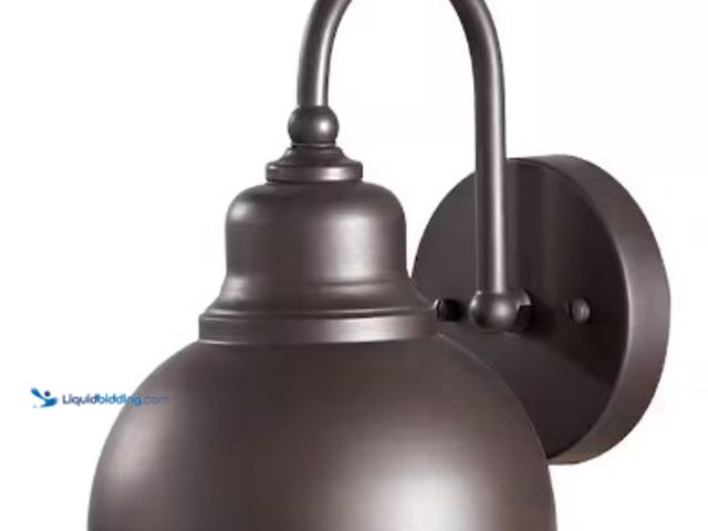 Lot 49-2025660 - Generation Lighting Darby 1-Light Oil-Rubbed Bronze Outdoor 9.25 in. Wall Lantern Sconce, Model # OL...