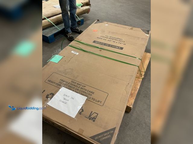 Lot 49-5477876 - 56-60" in. W x 72" in. H Sliding Frameless Shower Door Unused