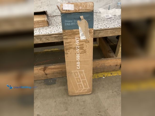 Lot 49-3531435 - ZUNMOS 5 Drawer Fabric Dressers for Bedroom, Chest of Drawer Organizer Storage Cabinet for Closet, E...