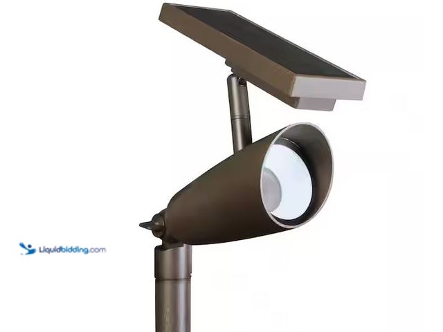 Lot 49-1576544 - Feit Electric One Sync Landscape 100 Lumens Bronze Solar Integrated LED Outdoor Spotlight w/Dusk-To-...
