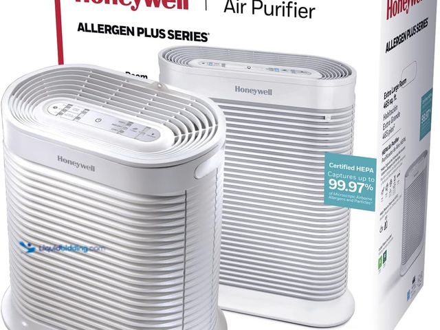 Lot 49-5408092 - Honeywell AllergenPlus HEPA Air Purifier, Airborne Allergen Reducer for Extra Large Rooms, Reduces A...
