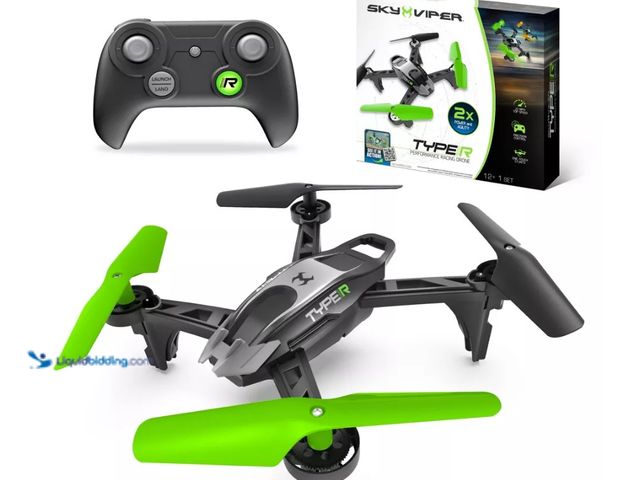 Lot 49-5543675 - Sky Viper Type-R Performance Racing Drone: Remote Control, Beginner Skill Level, USB-C Connection, O...